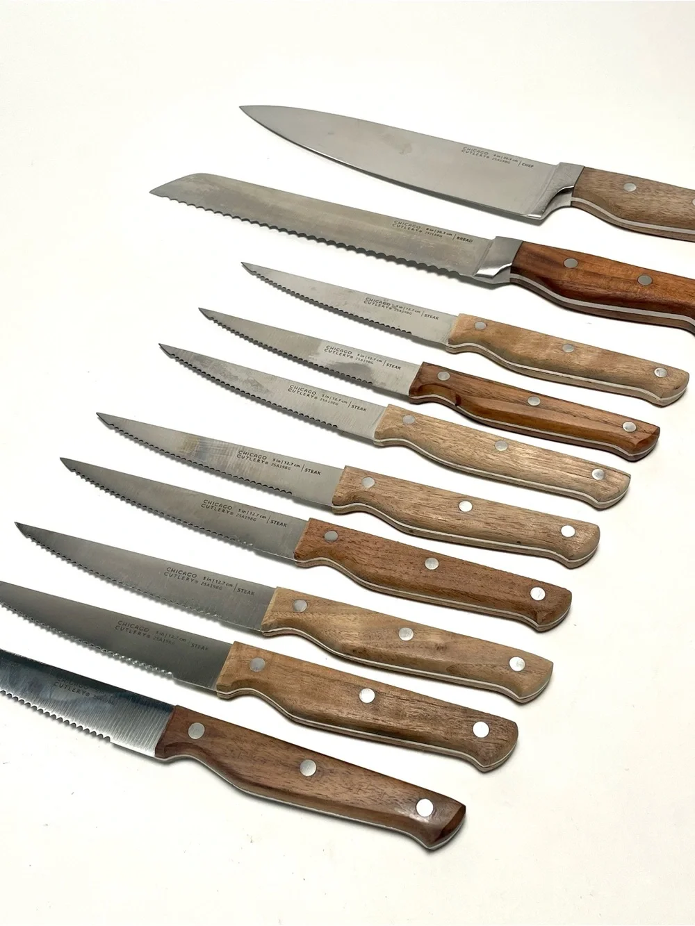 Chicago Cutlery 10 Pc Knife Set Wood 8